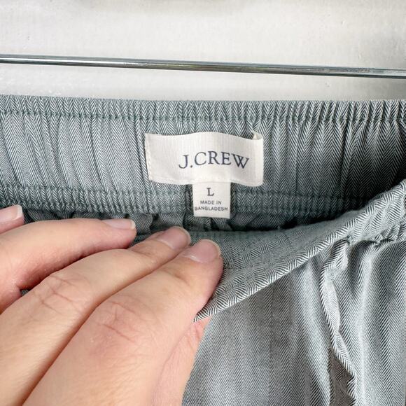 J. Crew Men’s Cotton Drawstring Pajama Pants Size Large Pull On Style Boxer Look - Picture 5 of 12